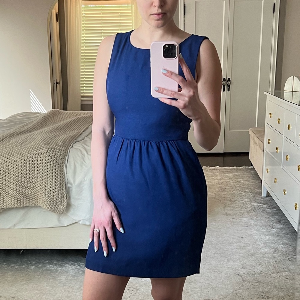 J. Crew navy dress